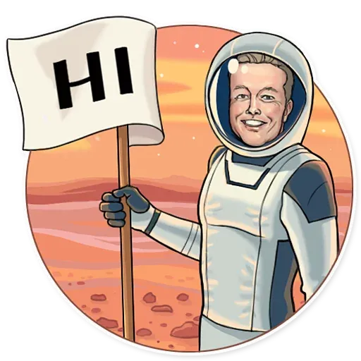 Elon Musk - Sticker 4