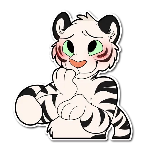 White Tiger- Sticker
