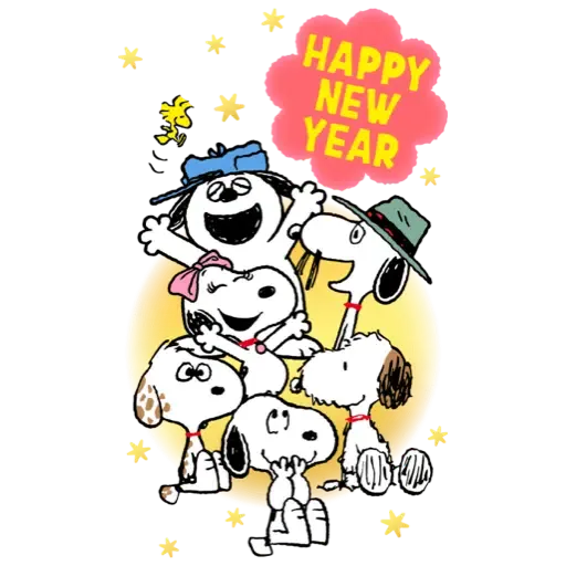Snoopy 新年大貼圖 (史努比, CNY) - Sticker
