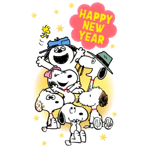 Snoopy 新年大貼圖 (史努比, CNY) - Sticker 5