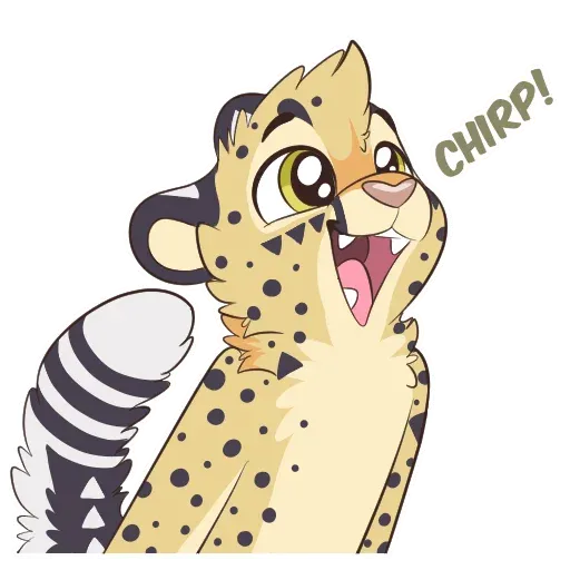 Sage cheetah- Sticker