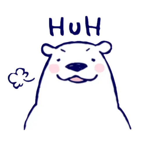 Lazy, kindly polar bear - Sticker 2