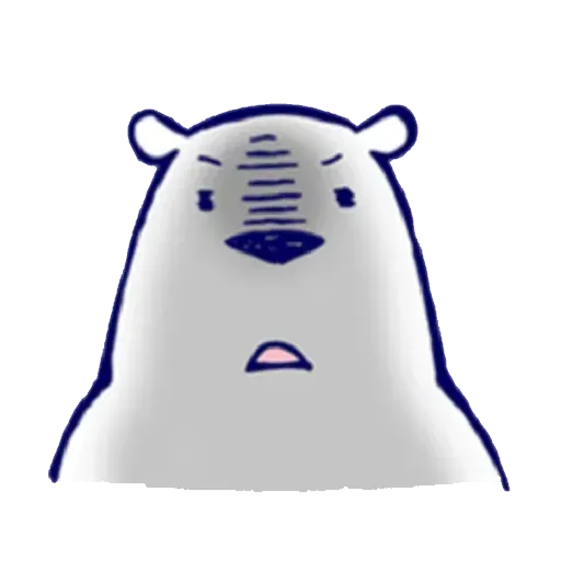 Lazy, kindly polar bear - Sticker 3
