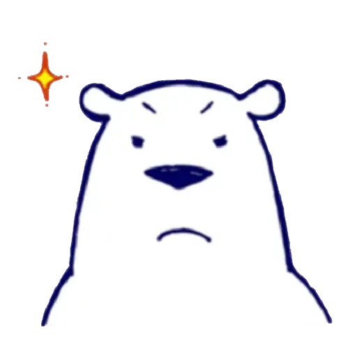 Lazy, kindly polar bear - Sticker 6