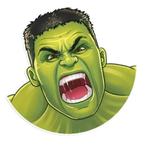 Hulk anime - Figurinhas para WhatsApp