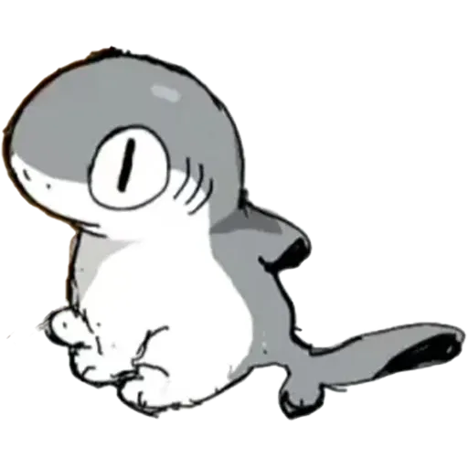 shark cat - Sticker 6