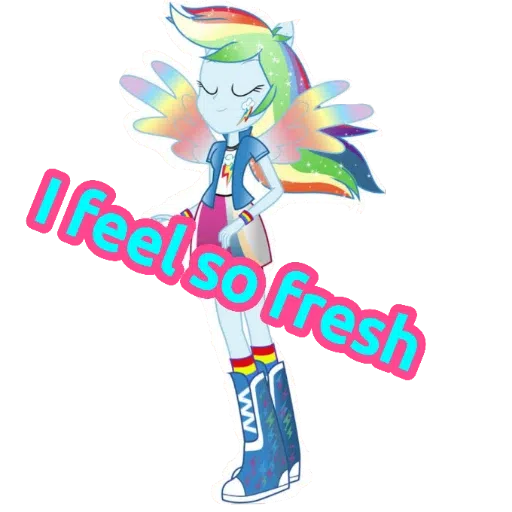 Rainbow dash ---- my little pony friendship is magic and my little pony equestria girls- Sticker