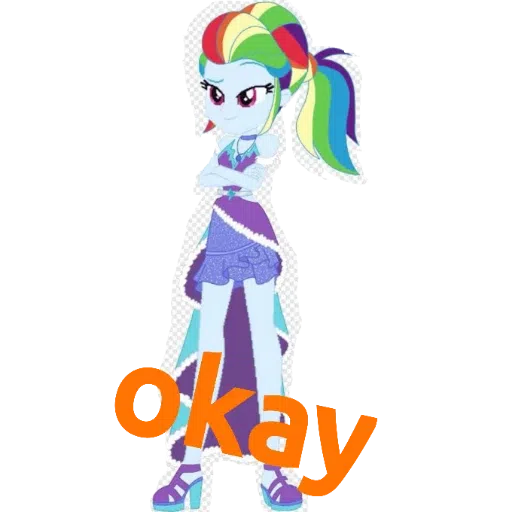 Rainbow dash ---- my little pony friendship is magic and my little pony equestria girls - Sticker 2